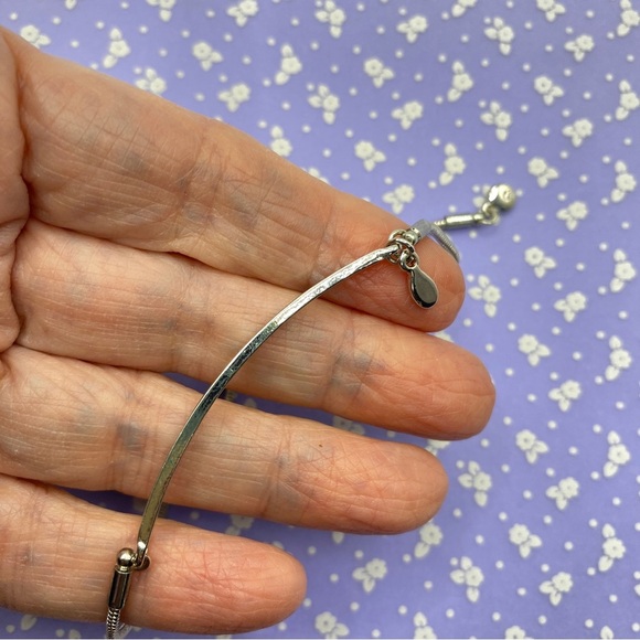 Silver Tone Slider Bracelet - Picture 5 of 7